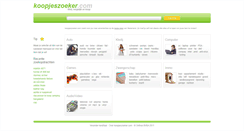 Desktop Screenshot of koopjeszoeker.com